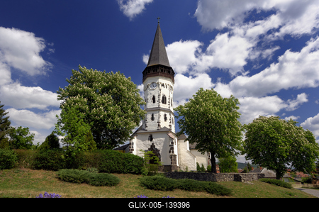 Gyöngyöspata, Római katolikus templom-stock-foto