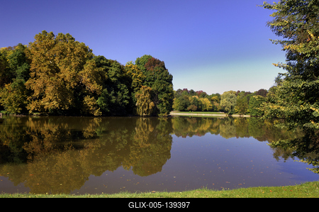 Martonvásár, a Brunszvik-kastély parkja-stock-foto