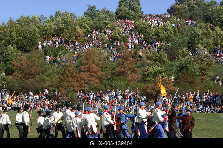A pákozd-sukorói csata felelevenítése-stock-foto