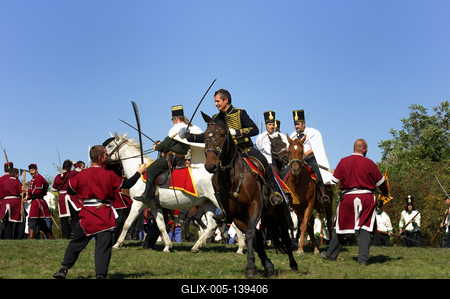 A pákozd-sukorói csata felelevenítése-stock-foto
