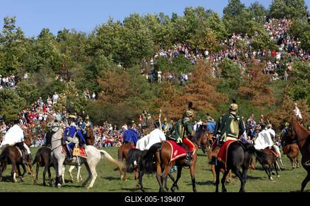 A pákozd-sukorói csata felelevenítése-stock-foto
