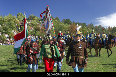 A pákozd-sukorói csata felelevenítése-stock-foto