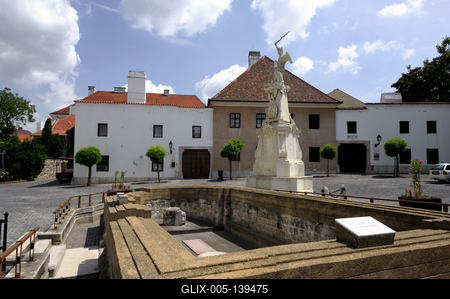 Győr, Apor Vilmos püspök tere-stock-foto