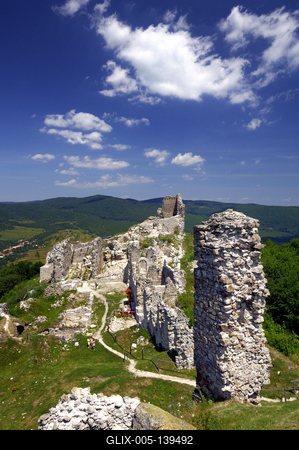 A Regéci vár romjai-stock-foto