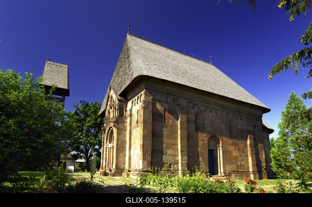 Karcsai református templom-stock-foto