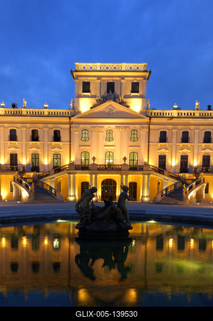 Fertőd, az Esterházy-kastély és parkja-stock-foto
