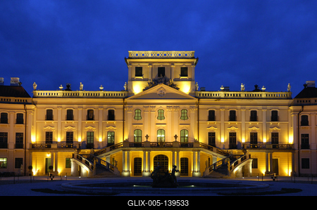 Fertőd, az Esterházy-kastély és parkja-stock-foto