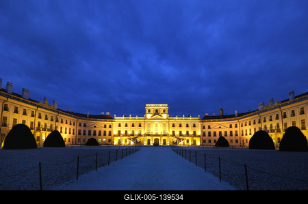 Fertőd, az Esterházy-kastély és parkja-stock-foto