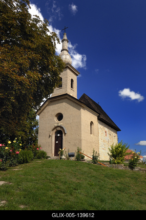 Tarnaszentmária, Római katolikus templom-stock-foto