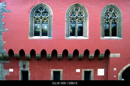 Sopron műemlékekben gazdag belvárosa-stock-foto