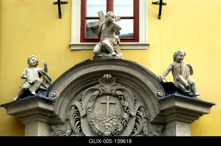 Sopron műemlékekben gazdag belvárosa-stock-foto