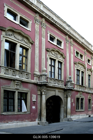 Sopron műemlékekben gazdag belvárosa-stock-foto