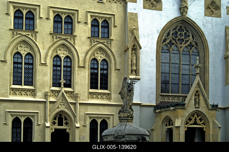 Sopron, Szent Orsolya templom és zárda-stock-foto