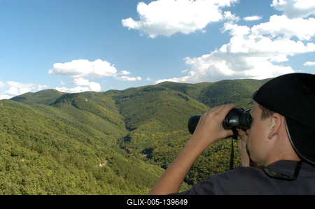 Panoráma a Millenniumi Kilátóból-stock-foto