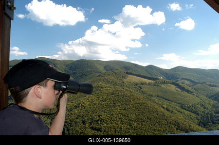 Panoráma a Millenniumi Kilátóból-stock-foto