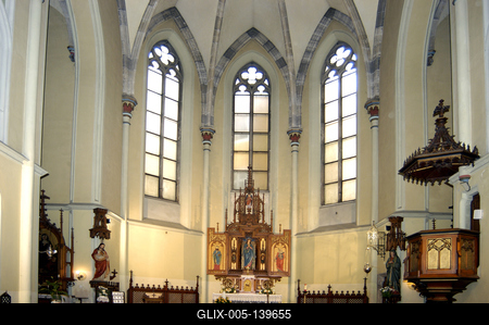 Sopron, Szent Orsolya templom és zárda-stock-foto