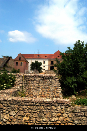 A pécsváradi vár-stock-foto