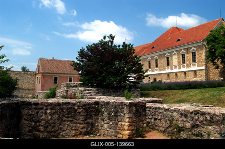 A pécsváradi vár-stock-foto