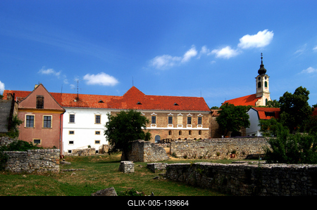 A pécsváradi vár-stock-foto