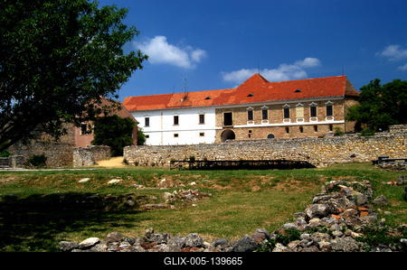 A pécsváradi vár-stock-foto