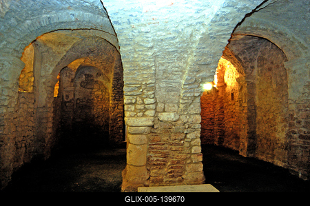 A pécsváradi vár-stock-foto