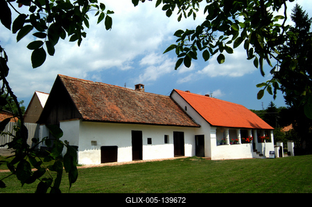 A zengővárkonyi Tájház-stock-foto