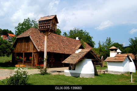 Orfűi Tájház és Kemencés Udvar-stock-foto