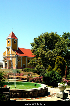 Sellye városközpontja-stock-foto