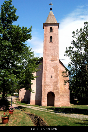Cserkút, Keresztelő Szent János templom-stock-foto