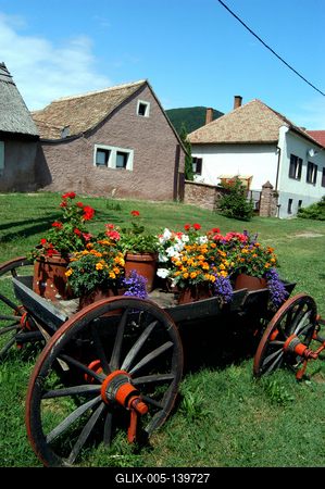 Cserkúti utcarészlet-stock-foto