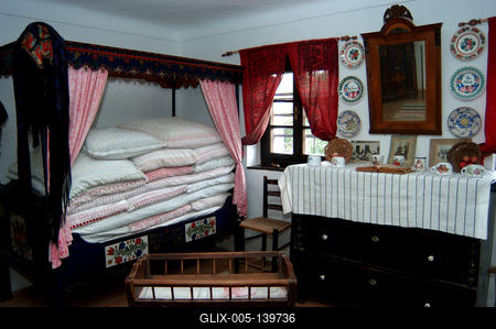 A zengővárkonyi Tájház-stock-foto