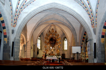 Gyöngyöspata, Római katolikus templom-stock-foto