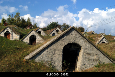 Védett pincesor Hercegkúton-stock-foto