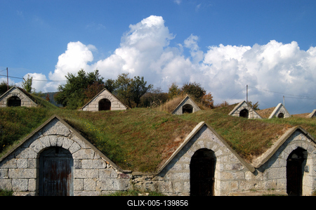 Védett pincesor Hercegkúton-stock-foto