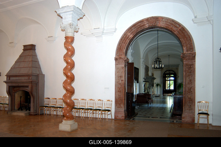 A Károlyi-kastély Füzérradványban-stock-foto