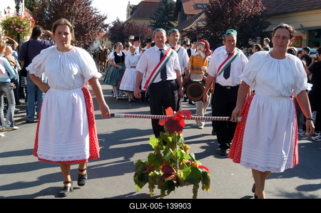 Tokaj-Hegyaljai Szüreti Napok-stock-foto