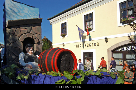 Tokaj-Hegyaljai Szüreti Napok-stock-foto