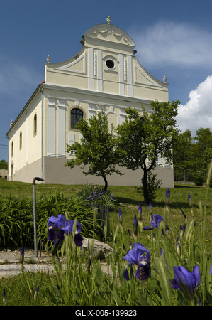 Mádi zsinagóga-stock-foto