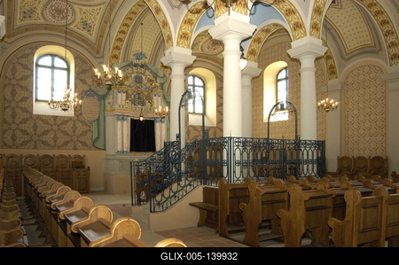 Mádi zsinagóga-stock-foto