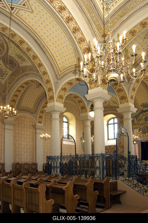 Mádi zsinagóga-stock-foto