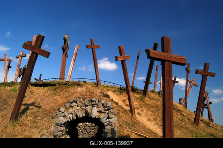 A Muhi csata emlékműve-stock-foto
