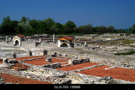 Tác, Gorsium Régészeti Park-stock-foto