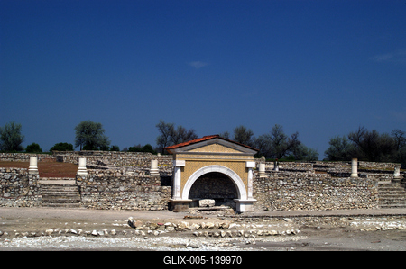 Tác, Gorsium Régészeti Park-stock-foto