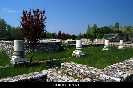 Tác, Gorsium Régészeti Park-stock-foto