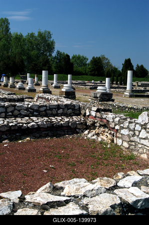 Tác, Gorsium Régészeti Park-stock-foto