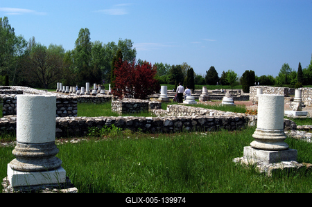 Tác, Gorsium Régészeti Park-stock-foto