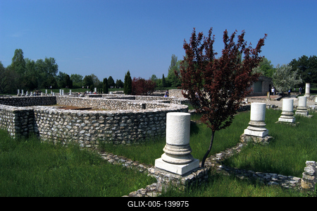 Tác, Gorsium Régészeti Park-stock-foto