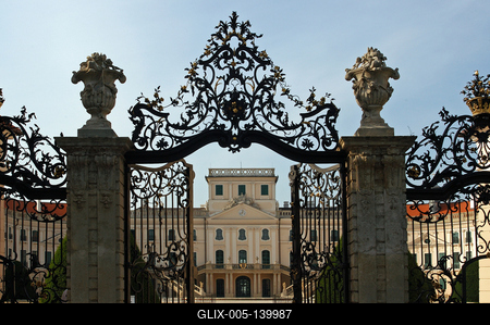 Fertőd, az Esterházy-kastély és parkja-stock-foto