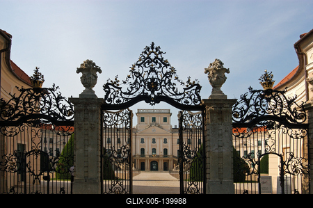 Fertőd, az Esterházy-kastély és parkja-stock-foto