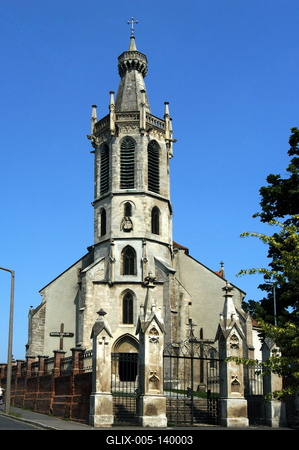 Sopron, Szent Mihály-templom-stock-foto